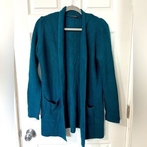 Teal cardigan